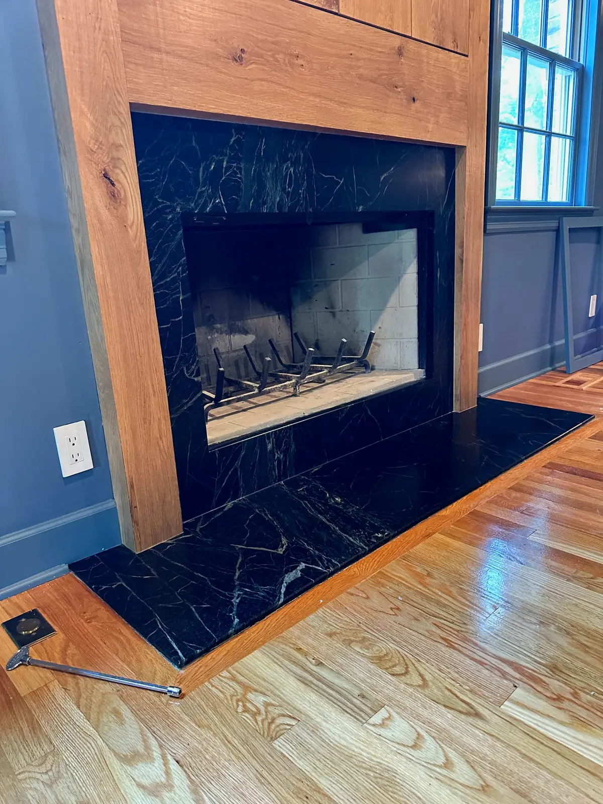 A fireplace with presence