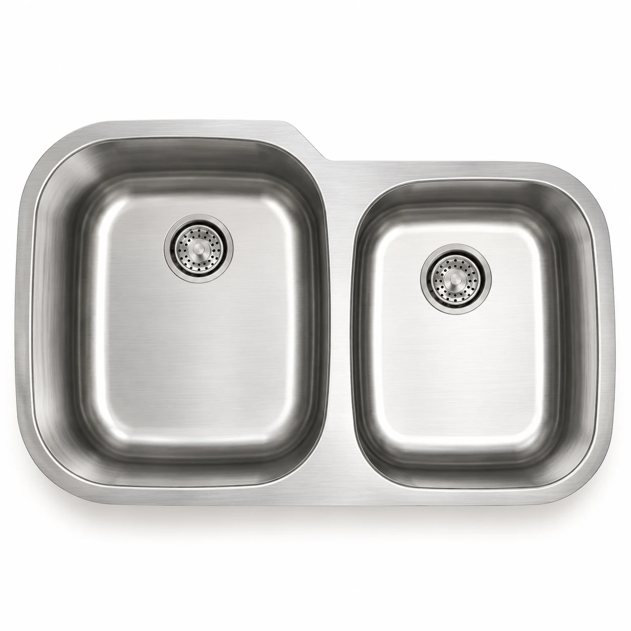 GSR-18-6040 standard radius 60/40 double bowl sink