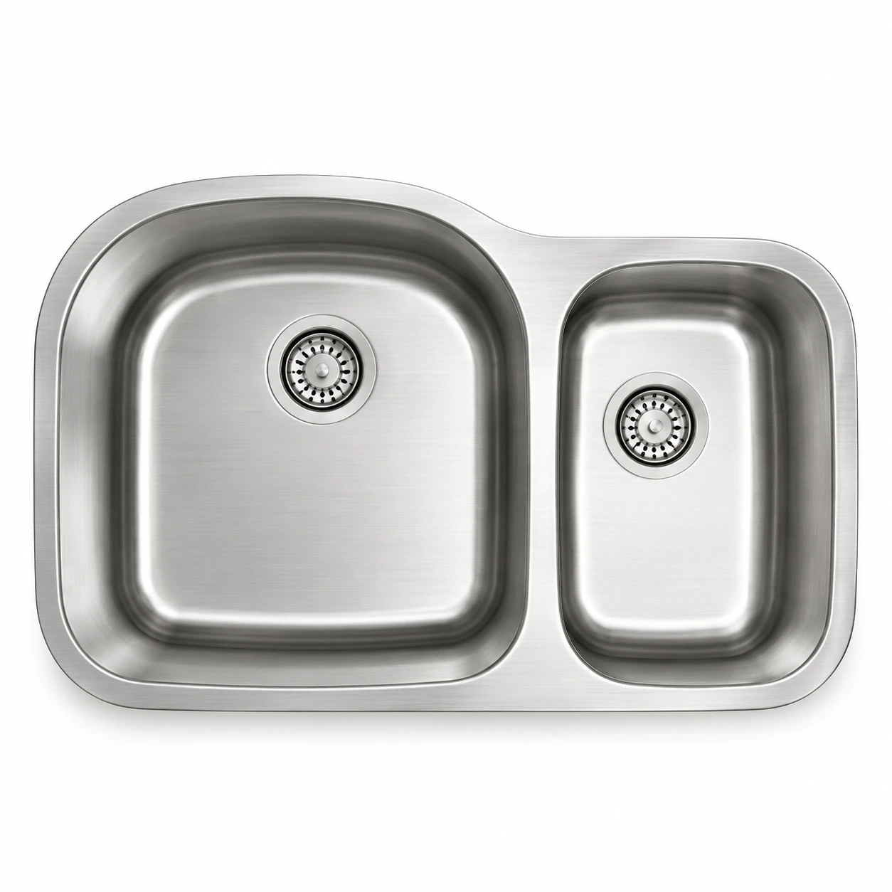 GSR-18-7030 standard radius 70/30 double bowl sink